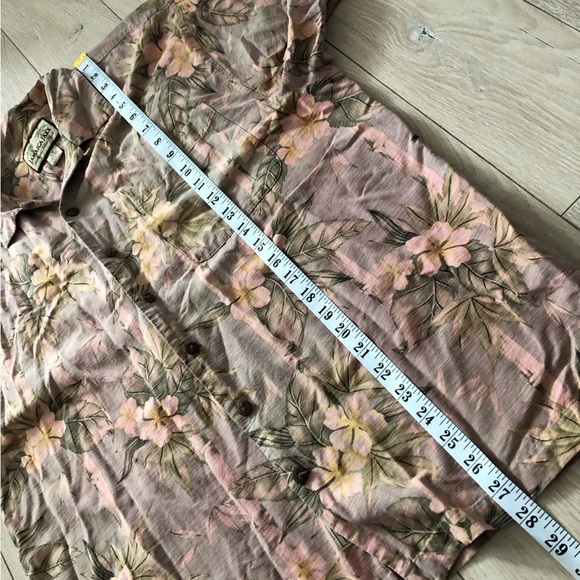 Jamaica Jaxx 100% Silk Hawaiian Button Down Shirt Size L - Picture 10 of 10